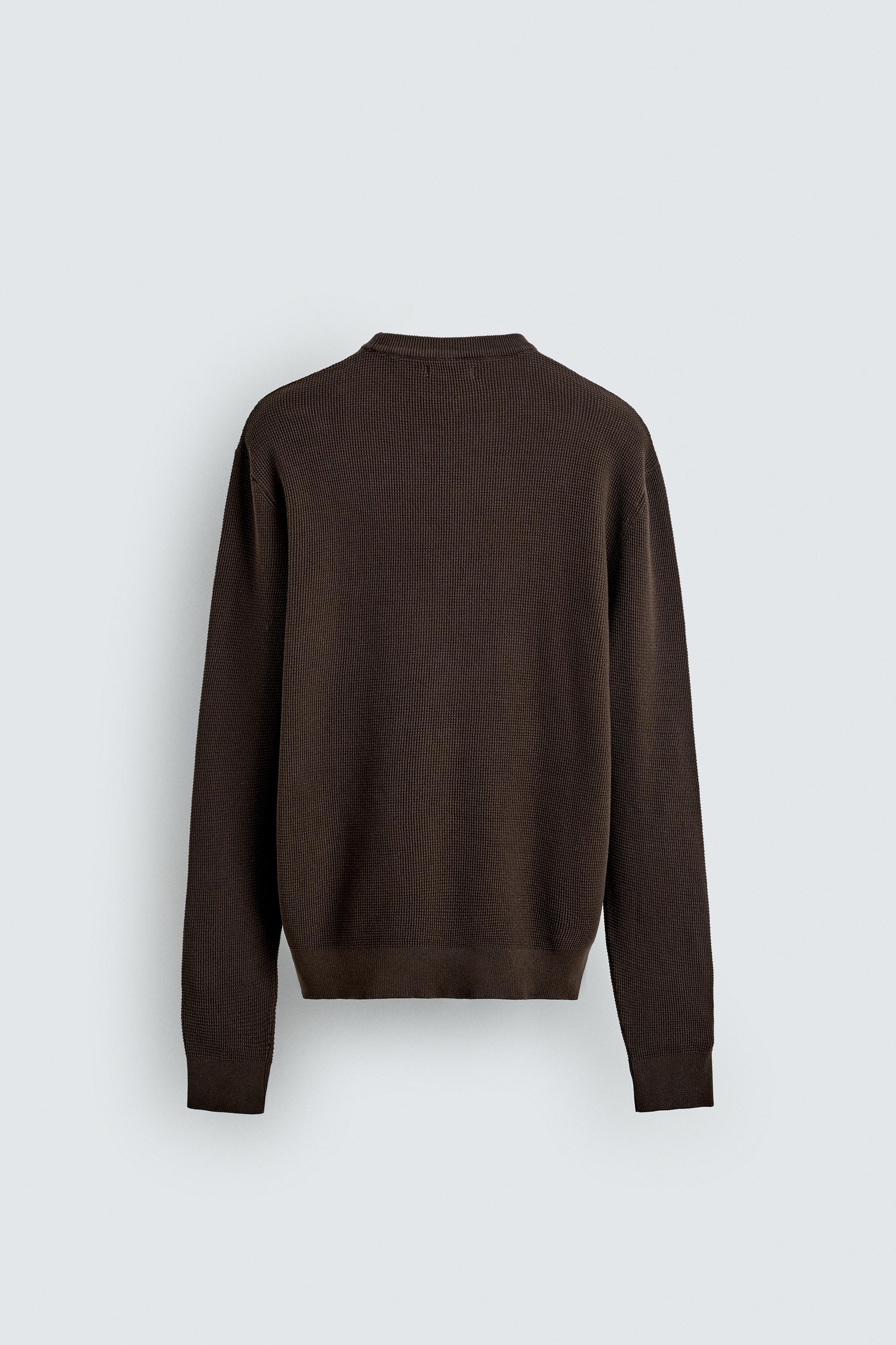REGULAR FIT WAFFLE JUMPER